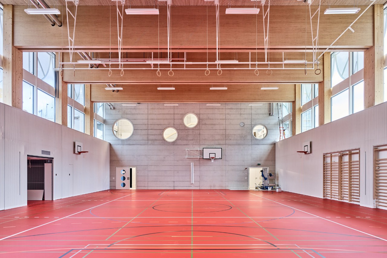 Einfachsporthalle (Bild: Matthias Vollmer, Zürich)